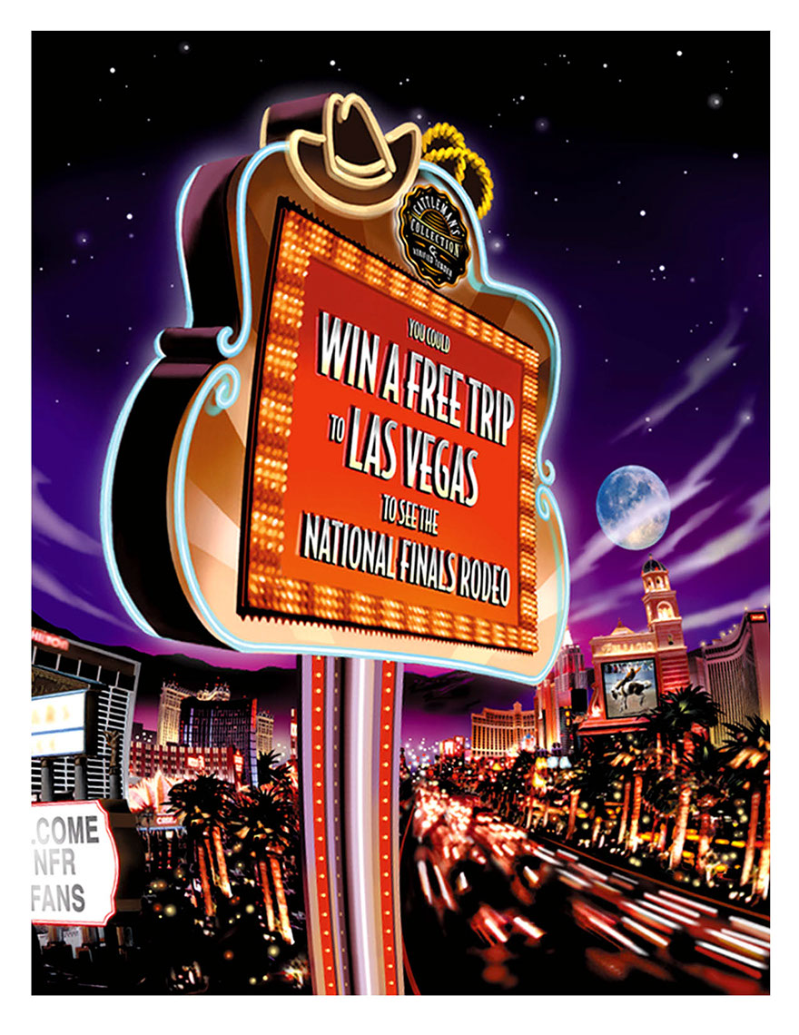 illustration-Products and Still Life_Win a free trip to Las Vegas billboard-Impressa