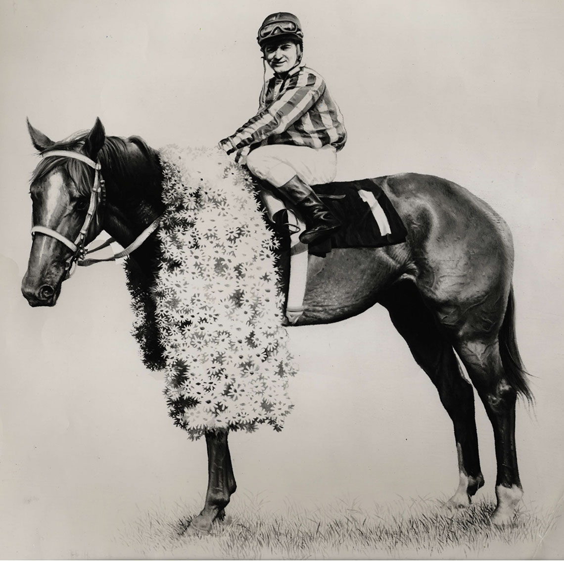 illustration-Retro_Jockey on his horse-Mike Jaroszko