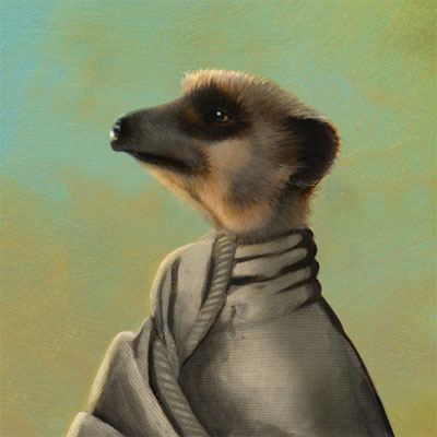 illustration-Retro_Meerkat Alek-Pastiche