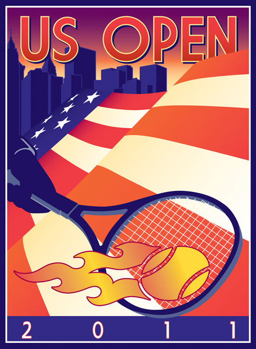 illustration-Retro_US Open 2011-Don Bishop