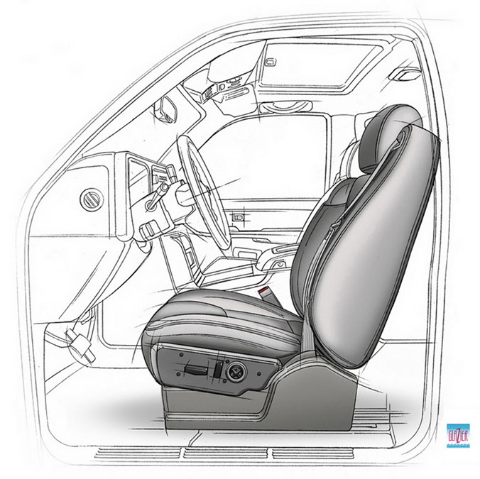 illustration-Technical and How ToFolding Car Seat-Garth Glazier