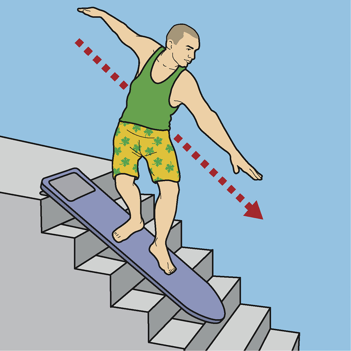 illustration-Technical and How To_Loaded Stairs Surf-Jon Rogers