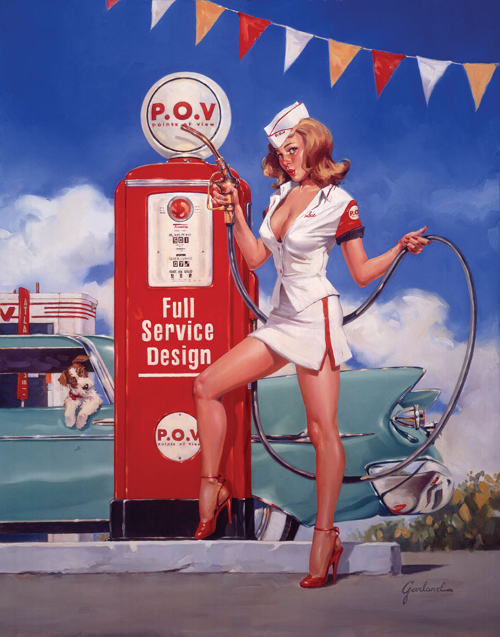 illustration-retro_gas pump-Bill Garland
