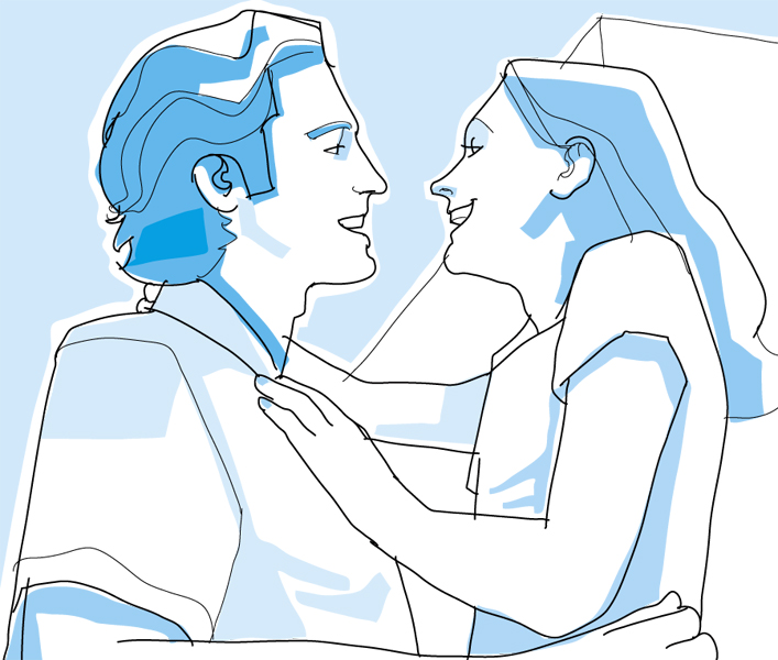 illustration-vector-hugging happy couple-francisco favaro