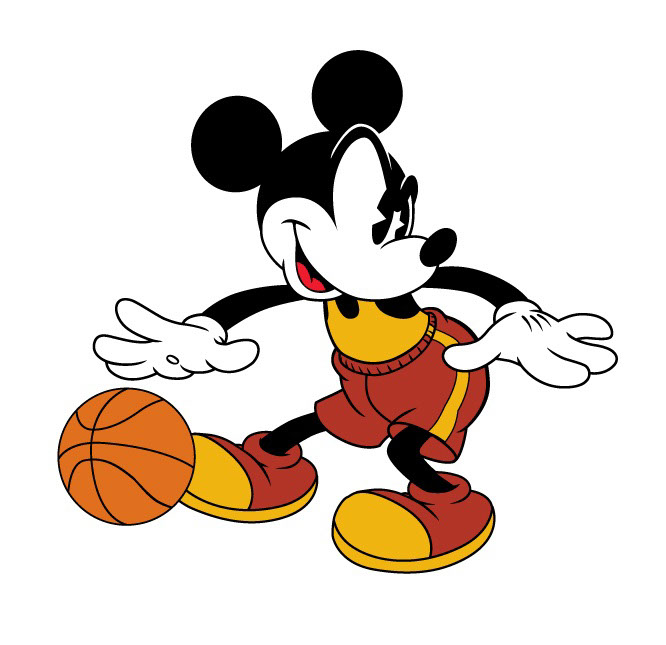 vector-Illustration_Cartoons and Character Design_Mickey Mouse Basketball-barry orkin